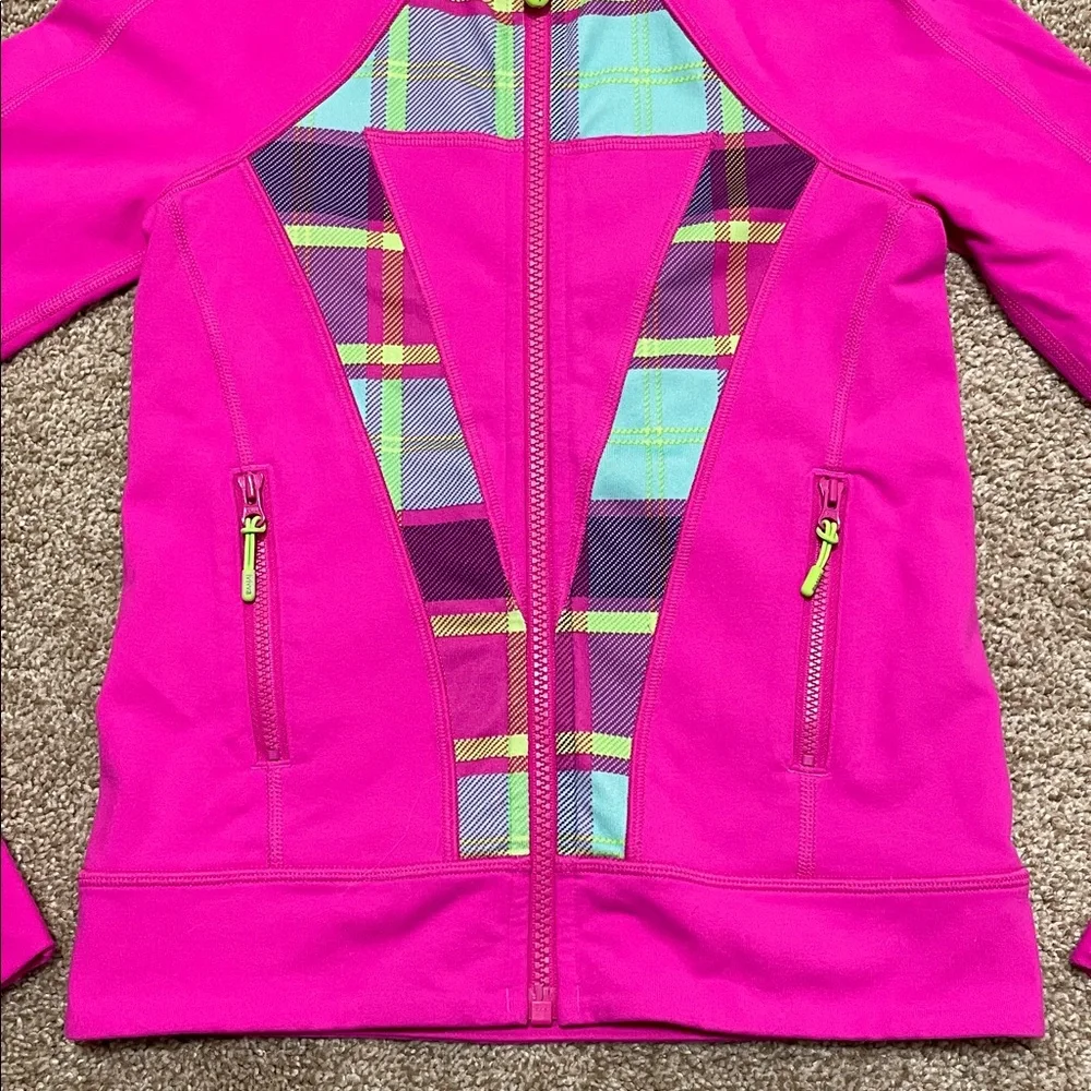 Ivivva by Lululemon Kids Girls 8 Perfect Your Practice Jacket Zip Pink